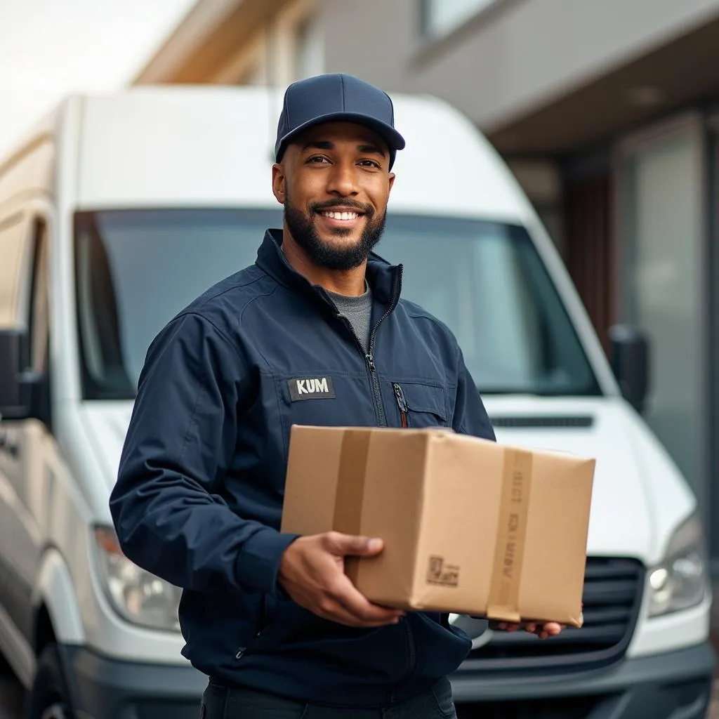 Servicio de courier en acción